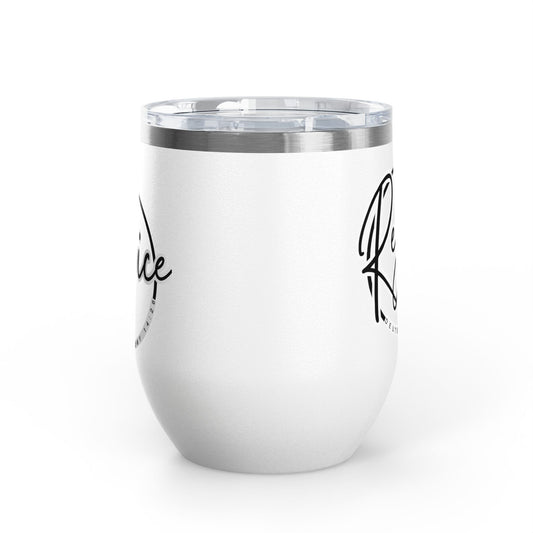 Rejoice Deuteronomy 16:24 Wine Tumbler - 'Rejoice' 12oz, Perfect Gift for Wine Lovers, Celebrations, Sukkot, Motivational Drinkware