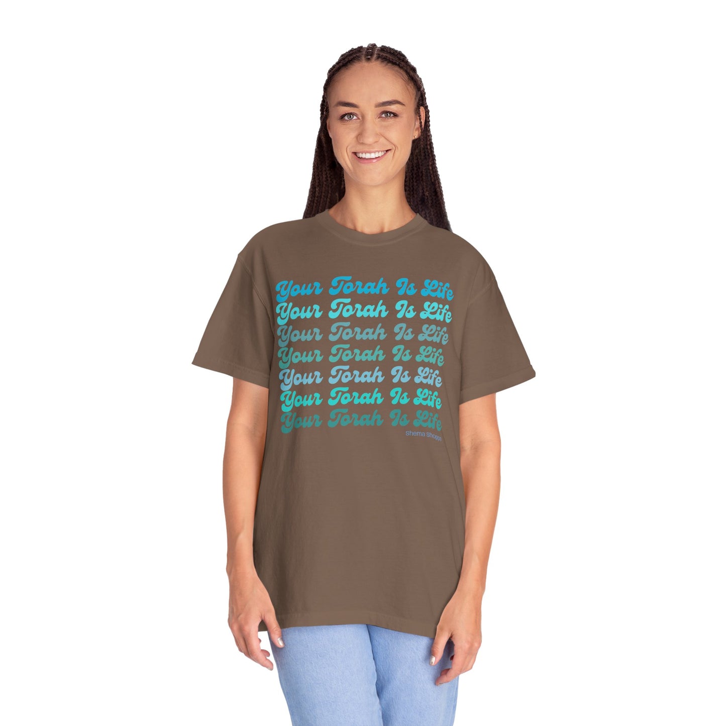 Your Torah Is Life Inspirational T-Shirt - Spiritual Gift, Faith-Based Apparel, Casual Wear, Bible Quote Shirt, Feast and Fellowship Tee