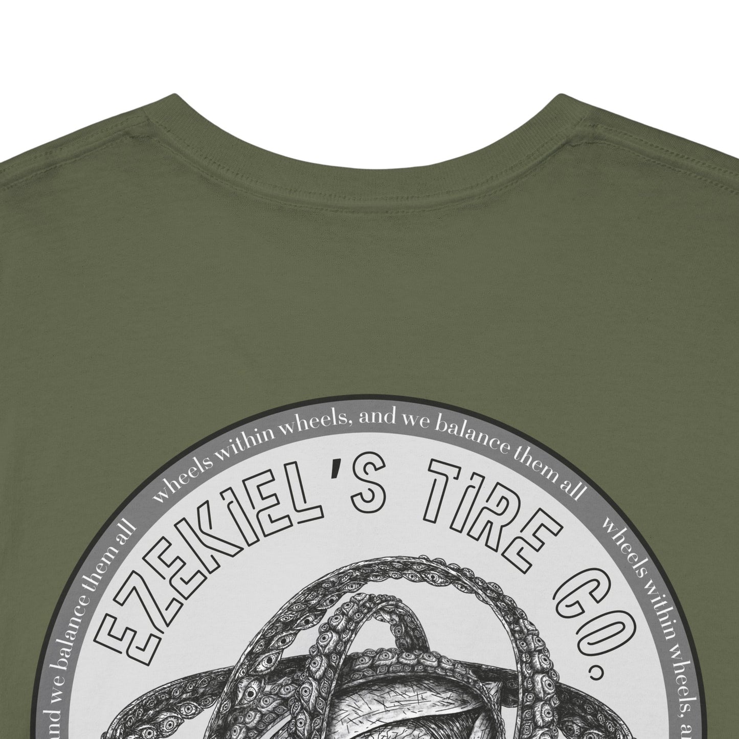 Ezekiel's Tire Company Shirt - Funny Biblical Unisex Cotton Tee