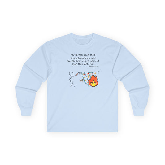 Long Sleeve Cotton Tee Biblically Correct Response