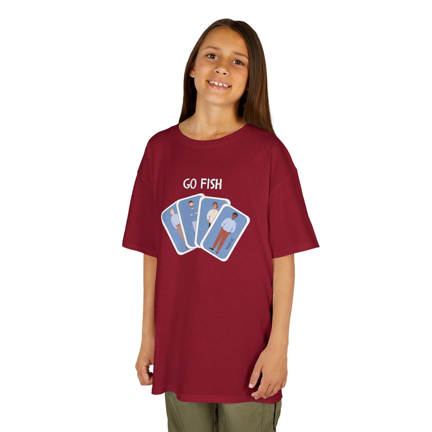 Fishers of Men Go Fish Bible Verse Kid's Cotton T-shirt