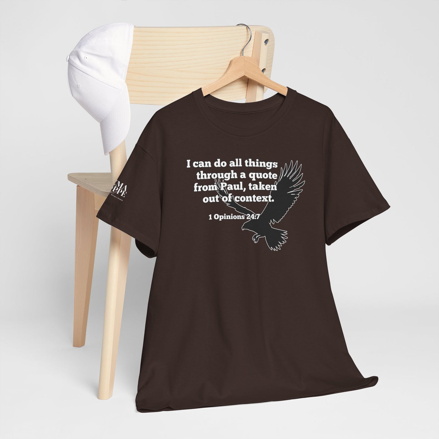 Misquoting Paul Motivational Eagle Tee for Everyday Inspiration, Unisex Tee, Quote T-Shirt, Gifts for Friends, Inspirational Apparel
