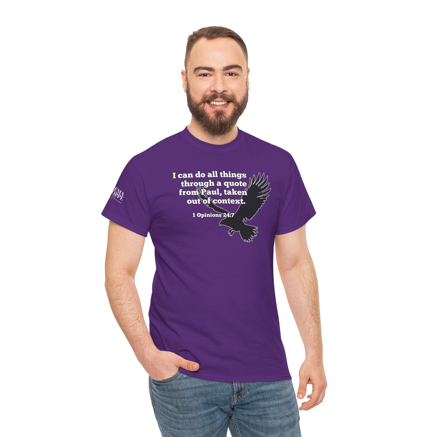 Misquoting Paul Motivational Eagle Tee for Everyday Inspiration, Unisex Tee, Quote T-Shirt, Gifts for Friends, Inspirational Apparel