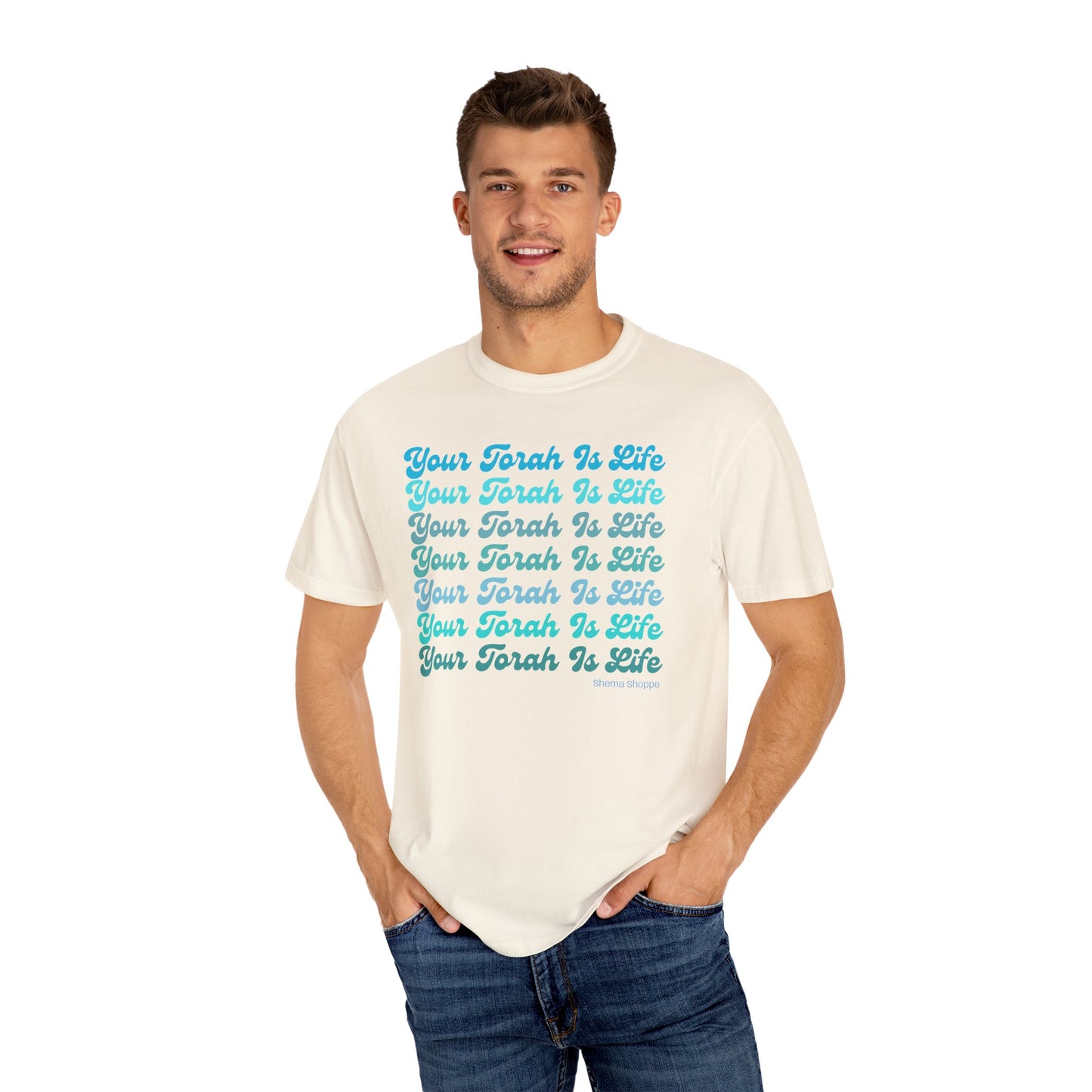 Your Torah Is Life Inspirational T-Shirt - Spiritual Gift, Faith-Based Apparel, Casual Wear, Bible Quote Shirt, Feast and Fellowship Tee