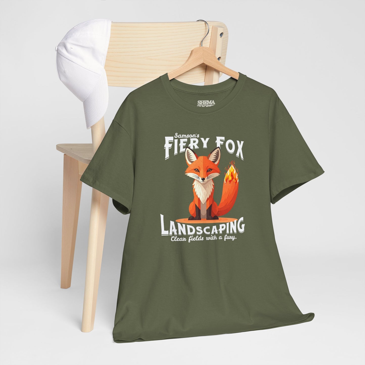 Fiery Fox Landscaping Unisex Heavy Cotton Tee - dark shades