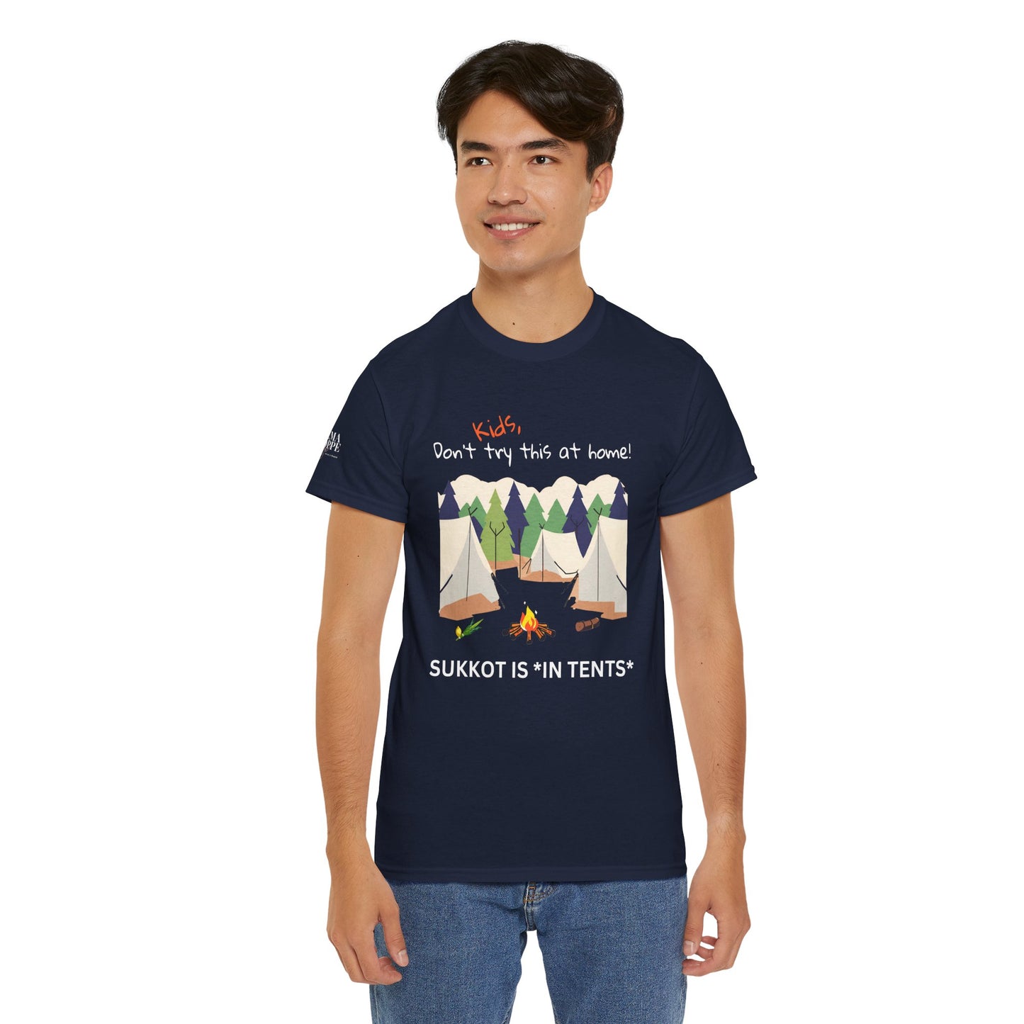 Kids, Don't Try This At Home Sukkot Shirt, dark colors