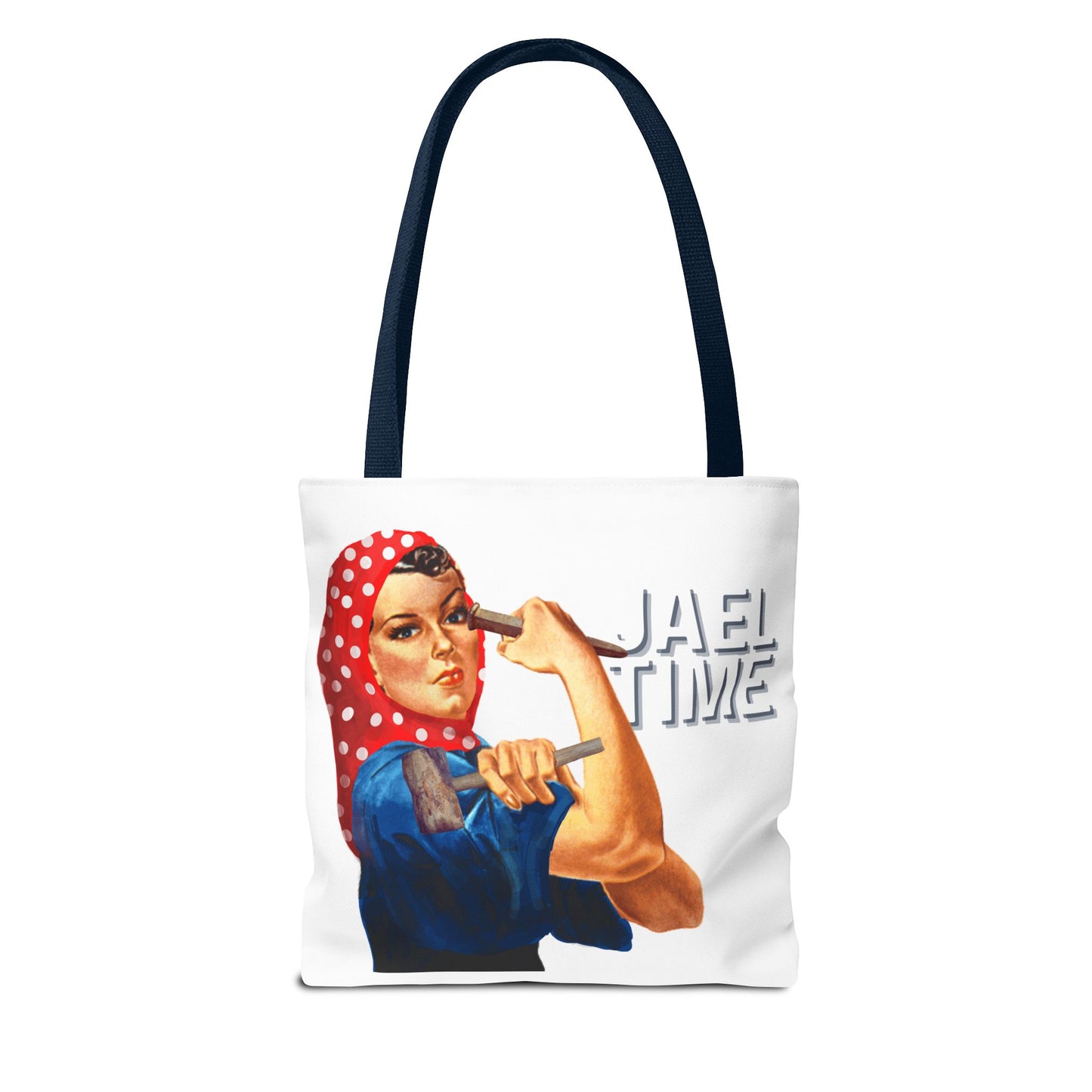 Tote Bag - Jael Time Empowering Design Tent Peg and Hammer Bag