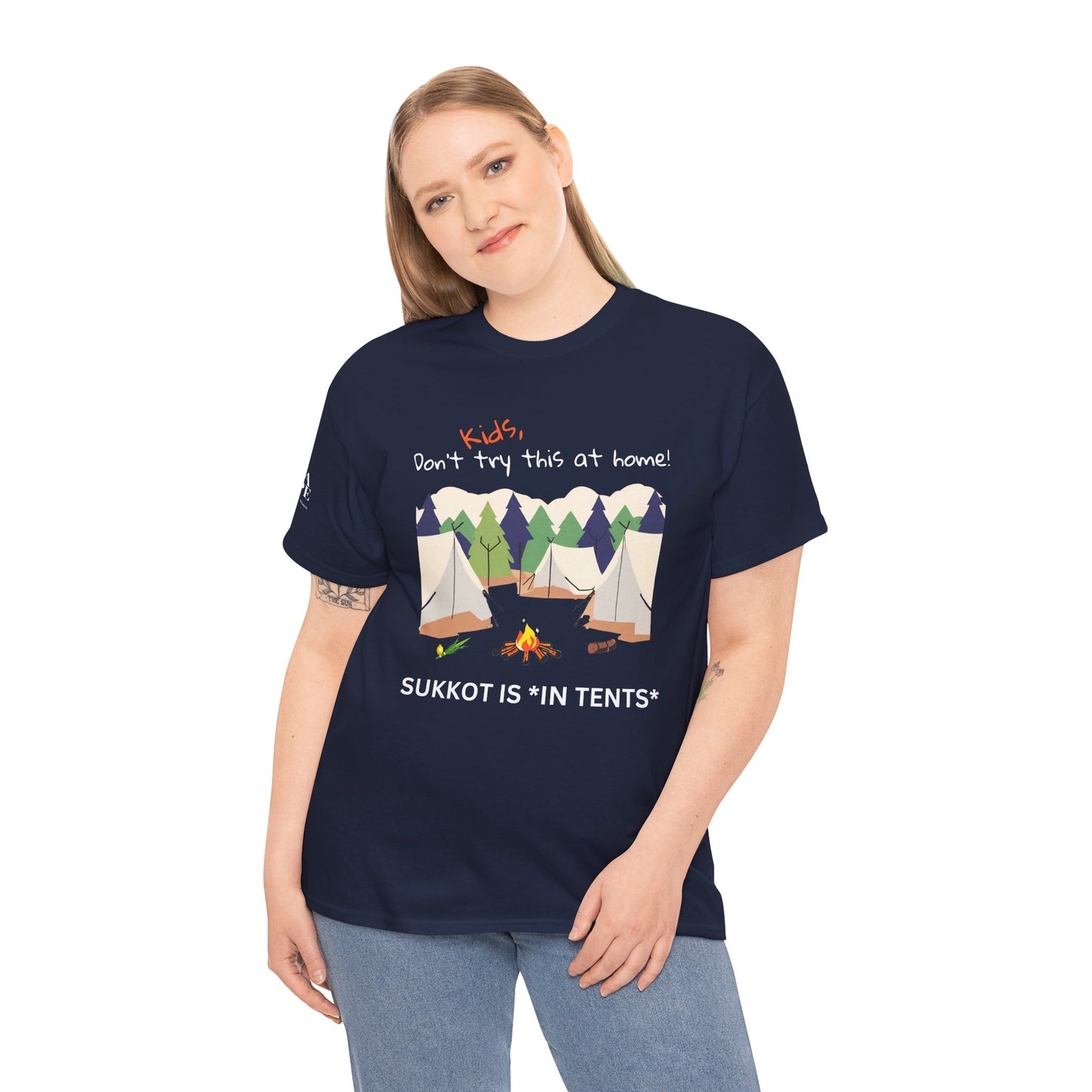 Kids, Don't Try This At Home Sukkot Shirt, dark colors