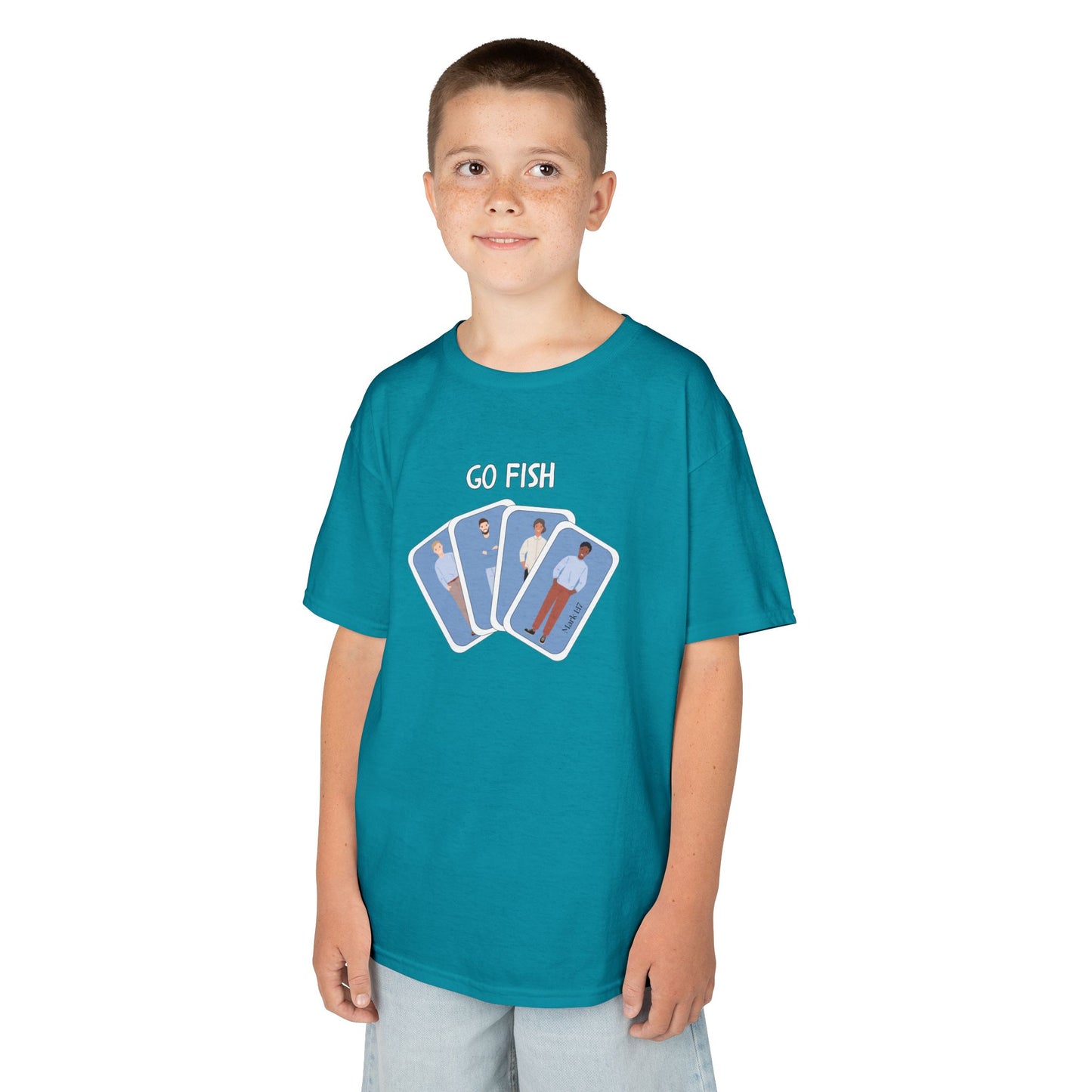 Fishers of Men Go Fish Bible Verse Kid's Cotton T-shirt