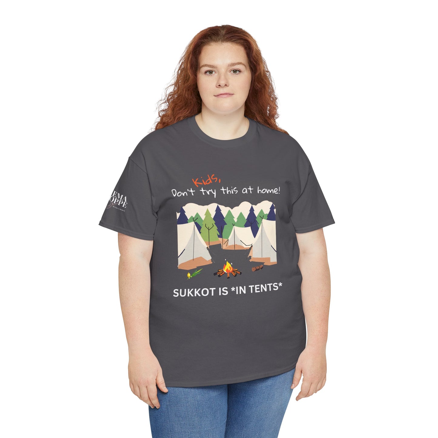 Kids, Don't Try This At Home Sukkot Shirt, dark colors