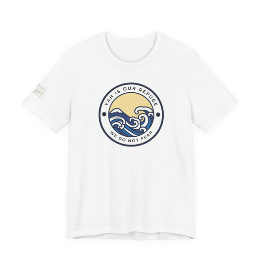Psalm 46 'We Do Not Fear' Unisex Jersey Short Sleeve Graphic Tee