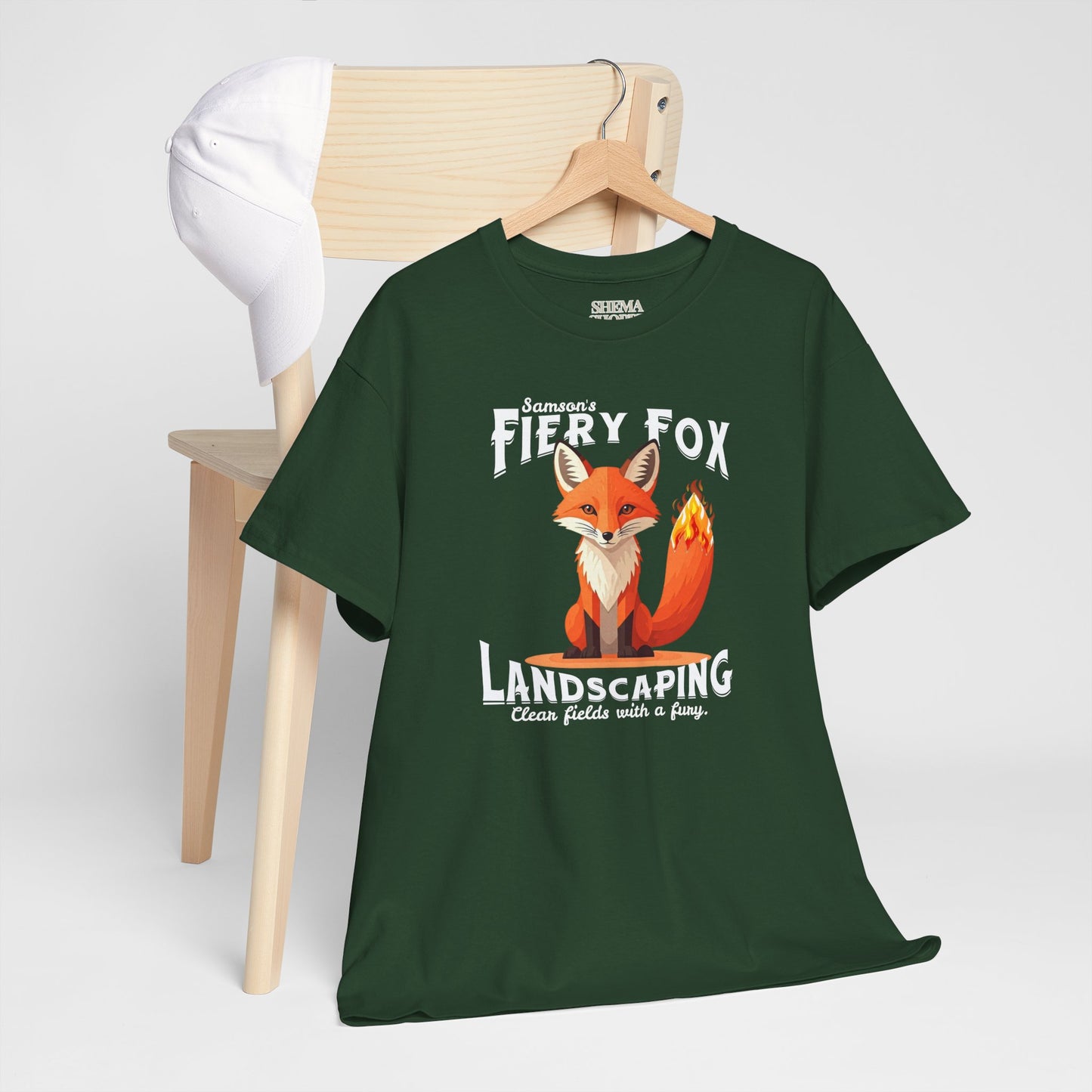 Fiery Fox Landscaping Unisex Heavy Cotton Tee - dark shades