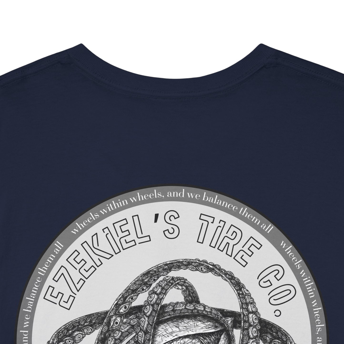 Ezekiel's Tire Company Shirt - Funny Biblical Unisex Cotton Tee