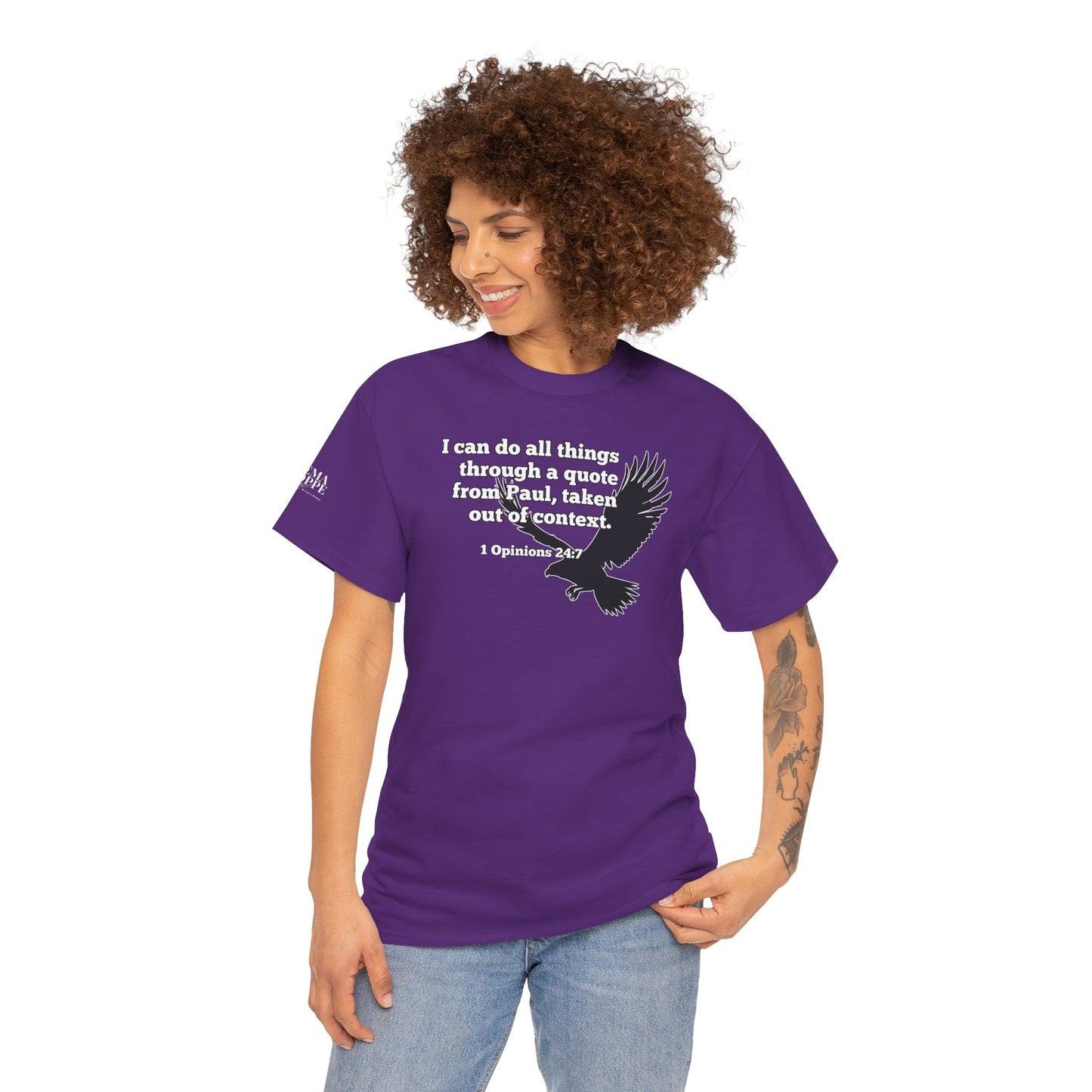 Misquoting Paul Motivational Eagle Tee for Everyday Inspiration, Unisex Tee, Quote T-Shirt, Gifts for Friends, Inspirational Apparel