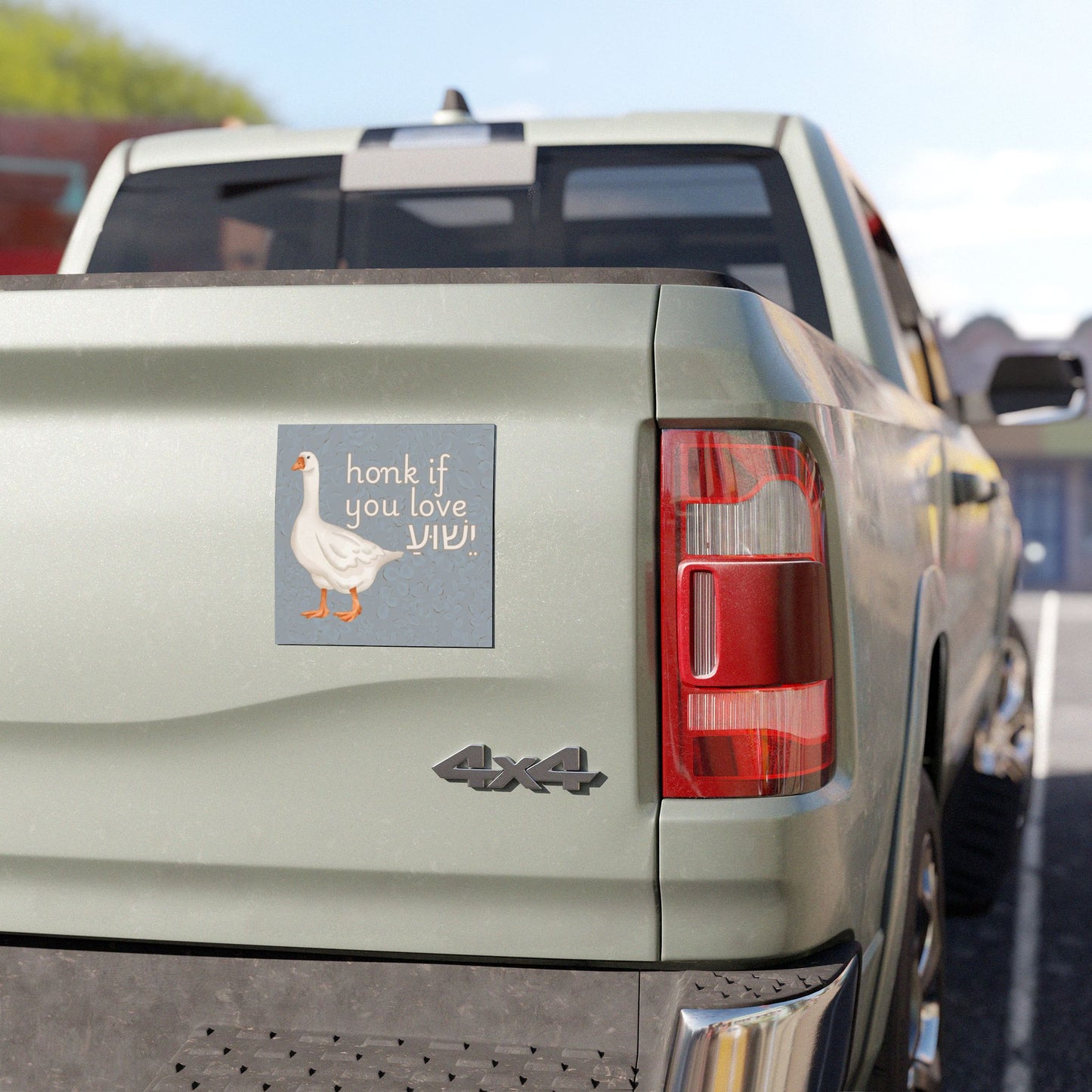 Honk If You Love Yeshua Car Magnet, Funny Car Accessories, Gift for Bible Lovers, Quirky Vehicle Decor