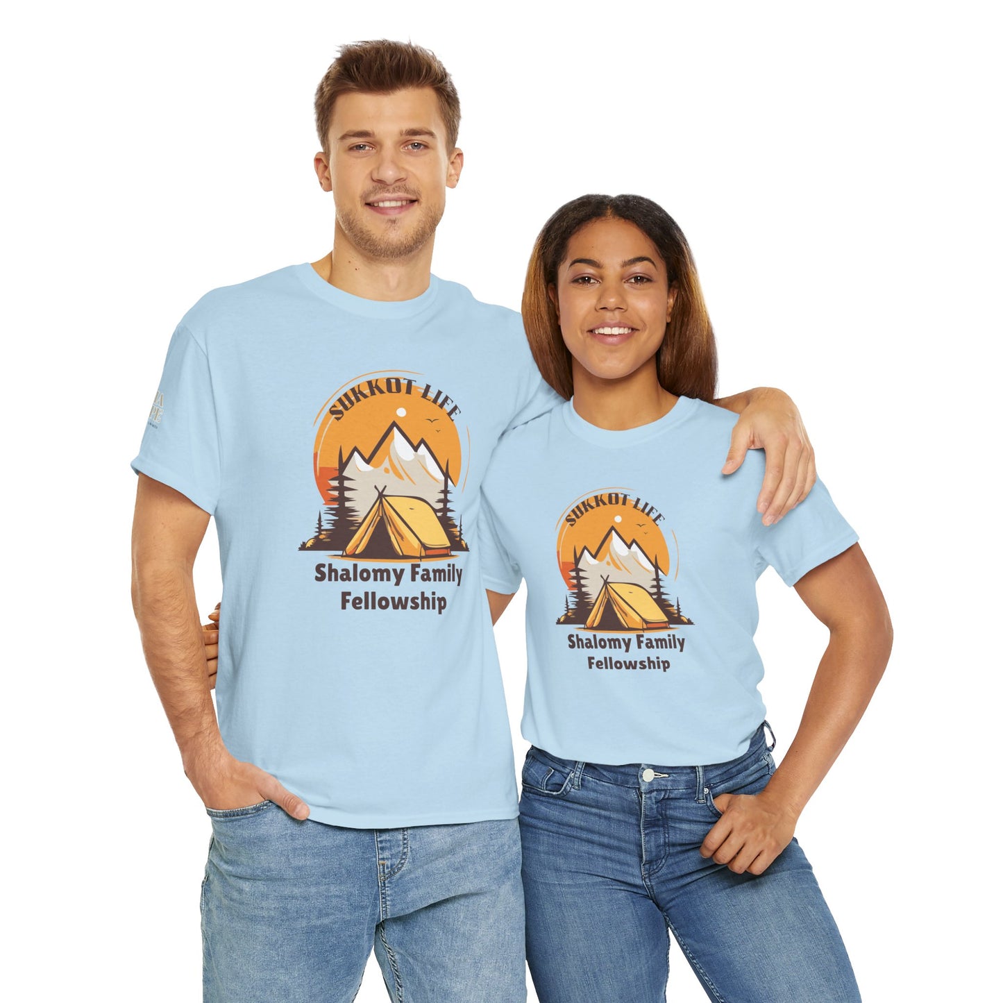 Personalized Sukkot Life Tee - Camping Biblical Feast Fellowship Shirt
