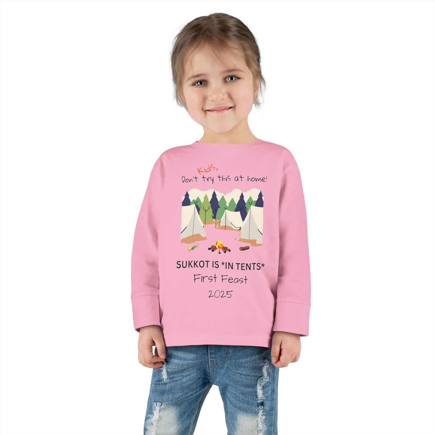 Personalized Sukkot- Toddler Long Sleeve Tee