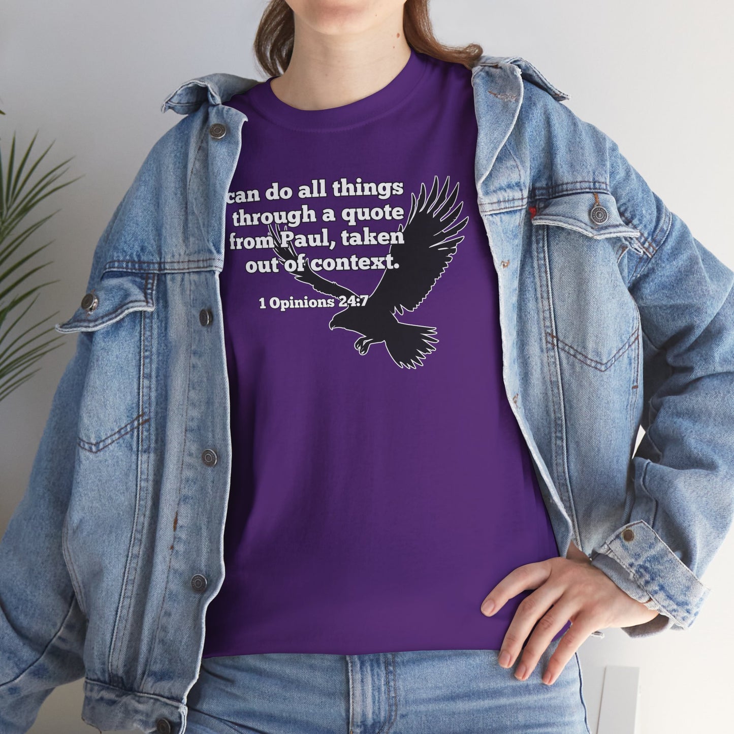Misquoting Paul Motivational Eagle Tee for Everyday Inspiration, Unisex Tee, Quote T-Shirt, Gifts for Friends, Inspirational Apparel