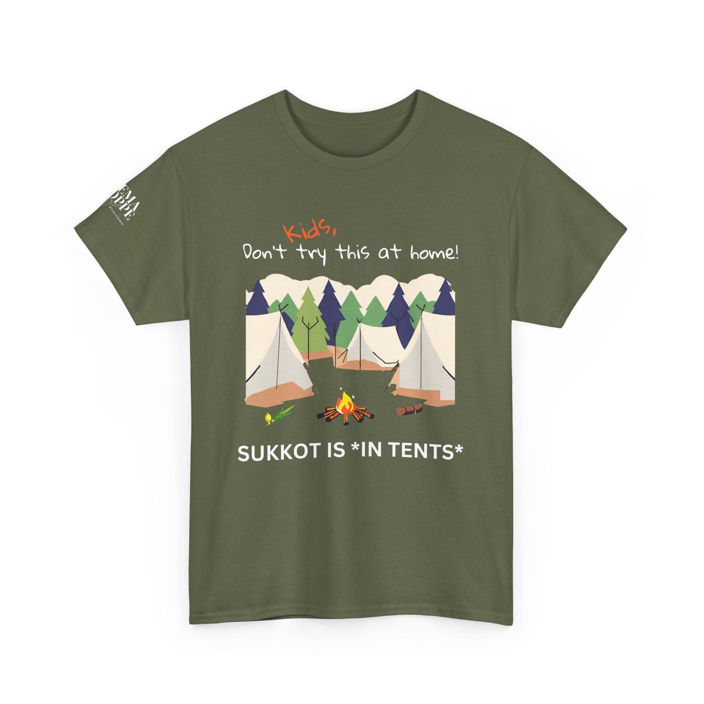 Kids, Don't Try This At Home Sukkot Shirt, dark colors