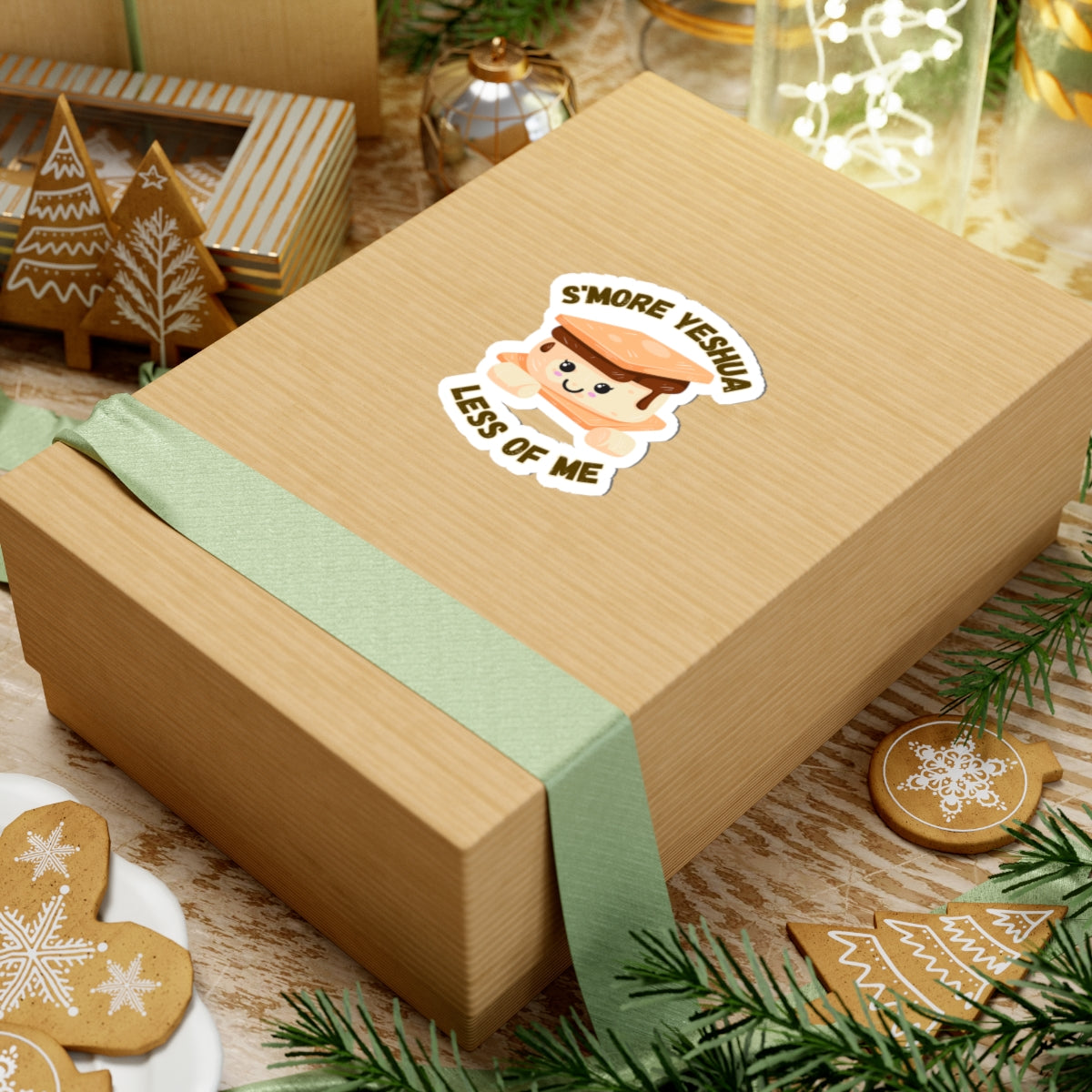 Sticker: S'more Yeshua Cute Sukkot Design