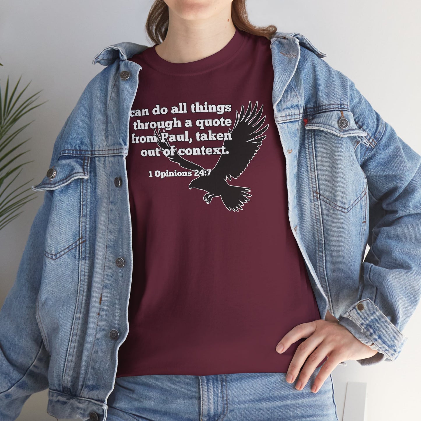 Misquoting Paul Motivational Eagle Tee for Everyday Inspiration, Unisex Tee, Quote T-Shirt, Gifts for Friends, Inspirational Apparel