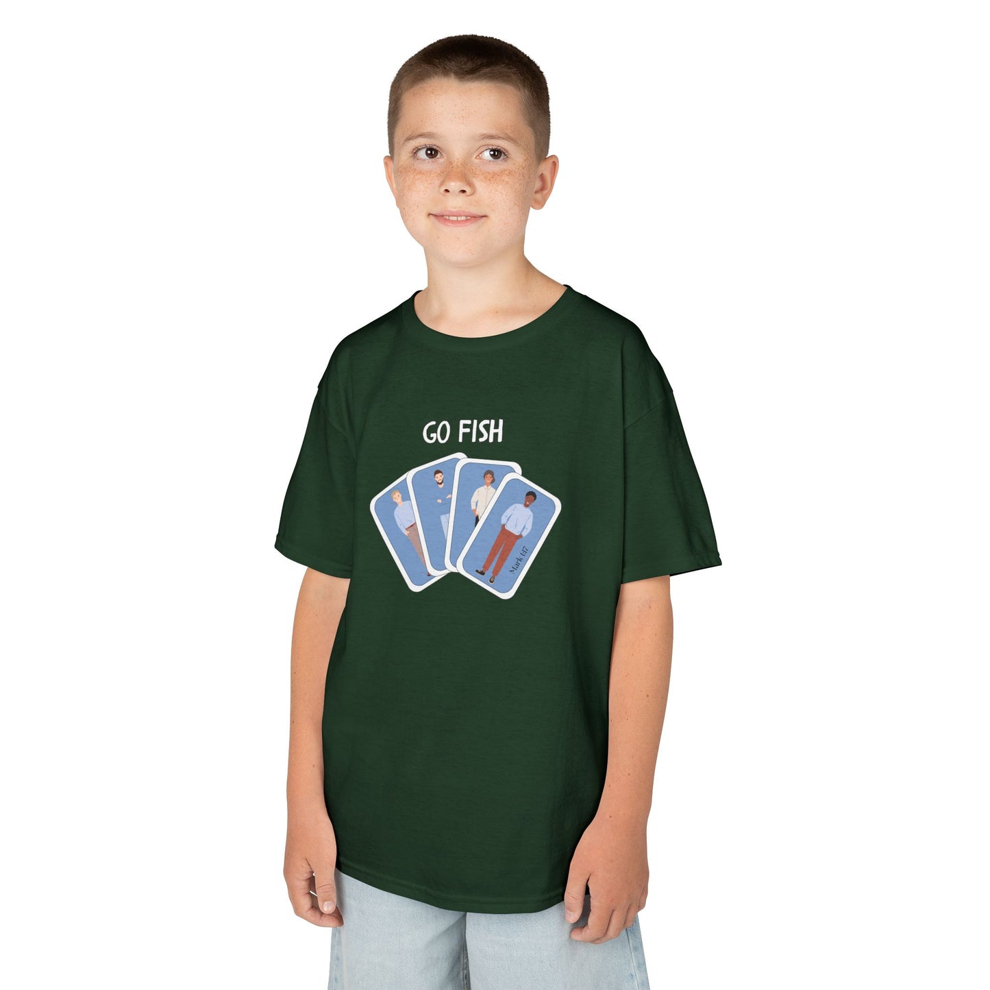 Fishers of Men Go Fish Bible Verse Kid's Cotton T-shirt