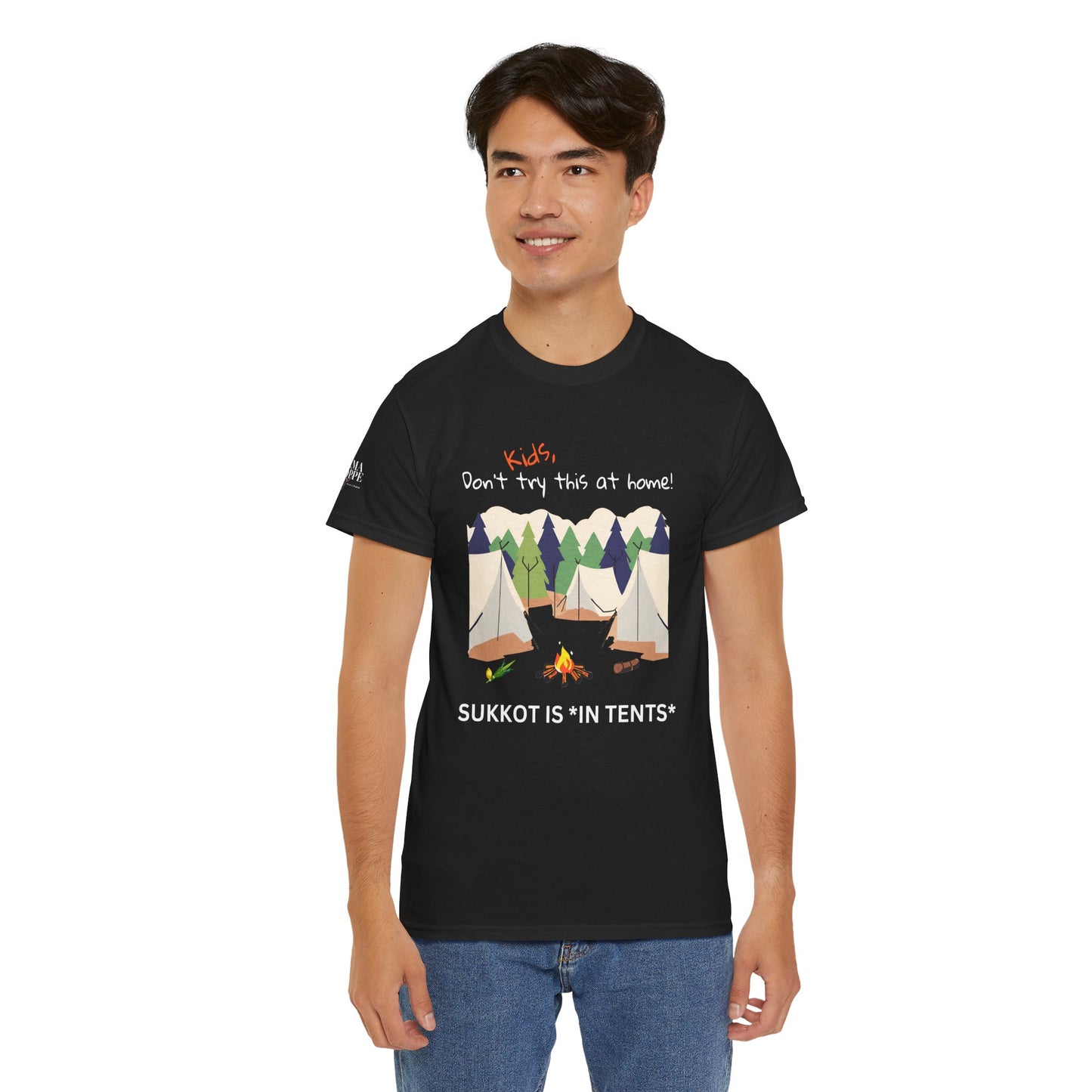 Kids, Don't Try This At Home Sukkot Shirt, dark colors