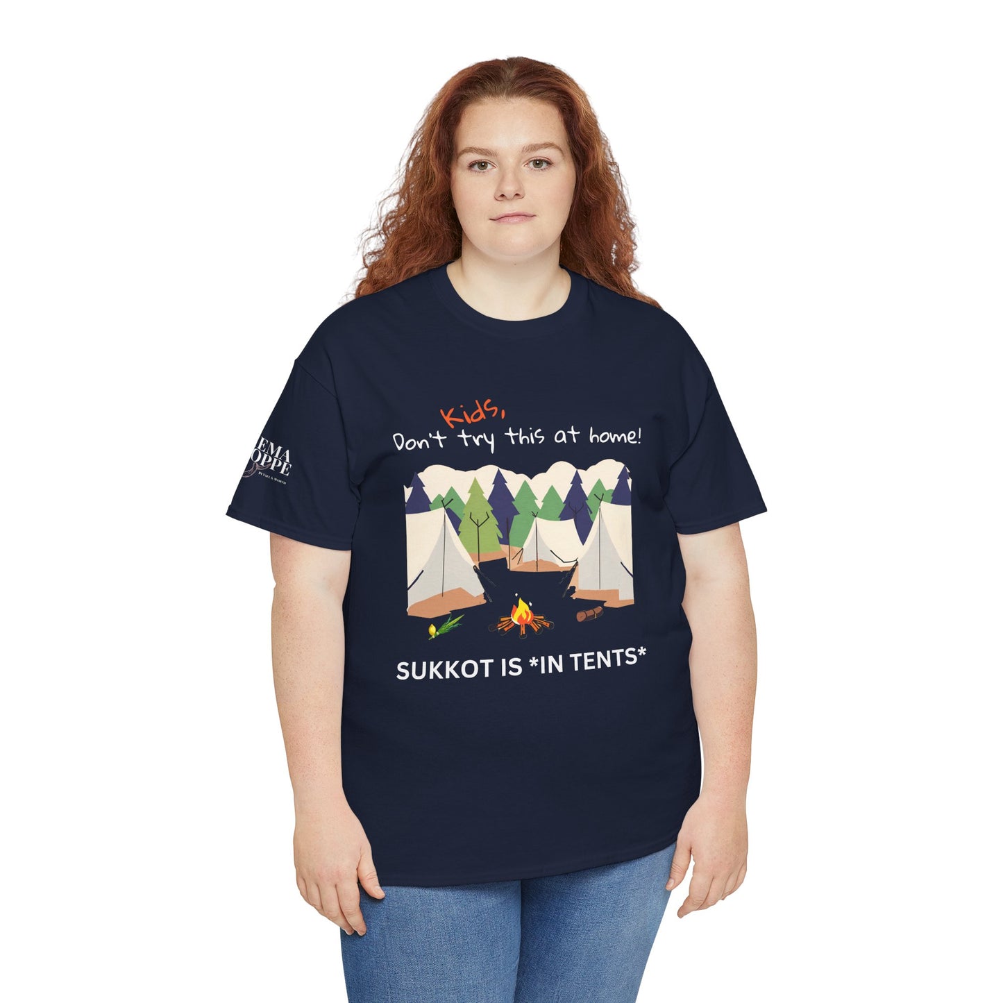 Kids, Don't Try This At Home Sukkot Shirt, dark colors