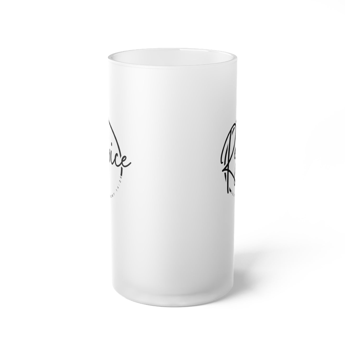Frosted Beer Mug Rejoice Deuteronomy 14:26
