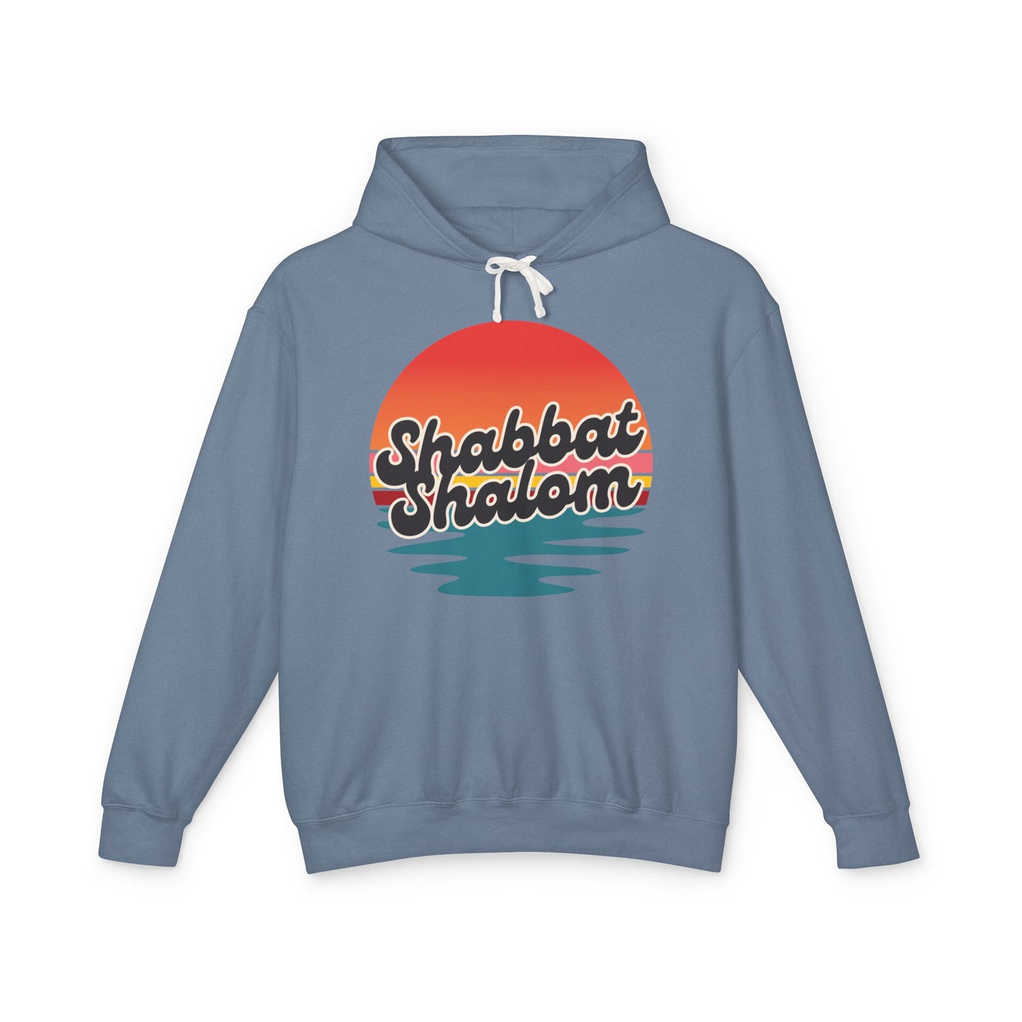 Shabbat Shalom Hoodie, Lightweight Hooded Sweatshirt, Unisex Spiritual Apparel, Torah Life, Cozy Shabbat Wear