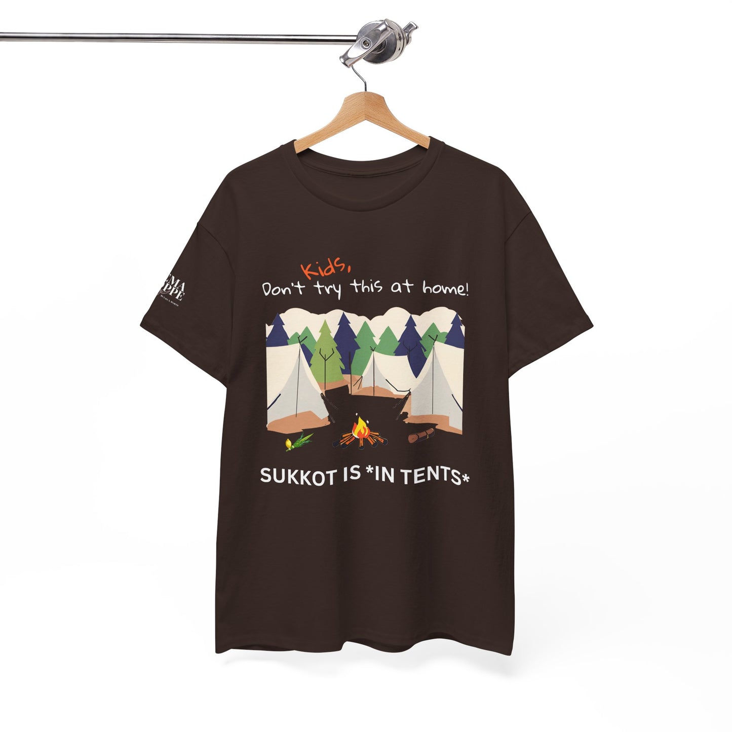 Kids, Don't Try This At Home Sukkot Shirt, dark colors