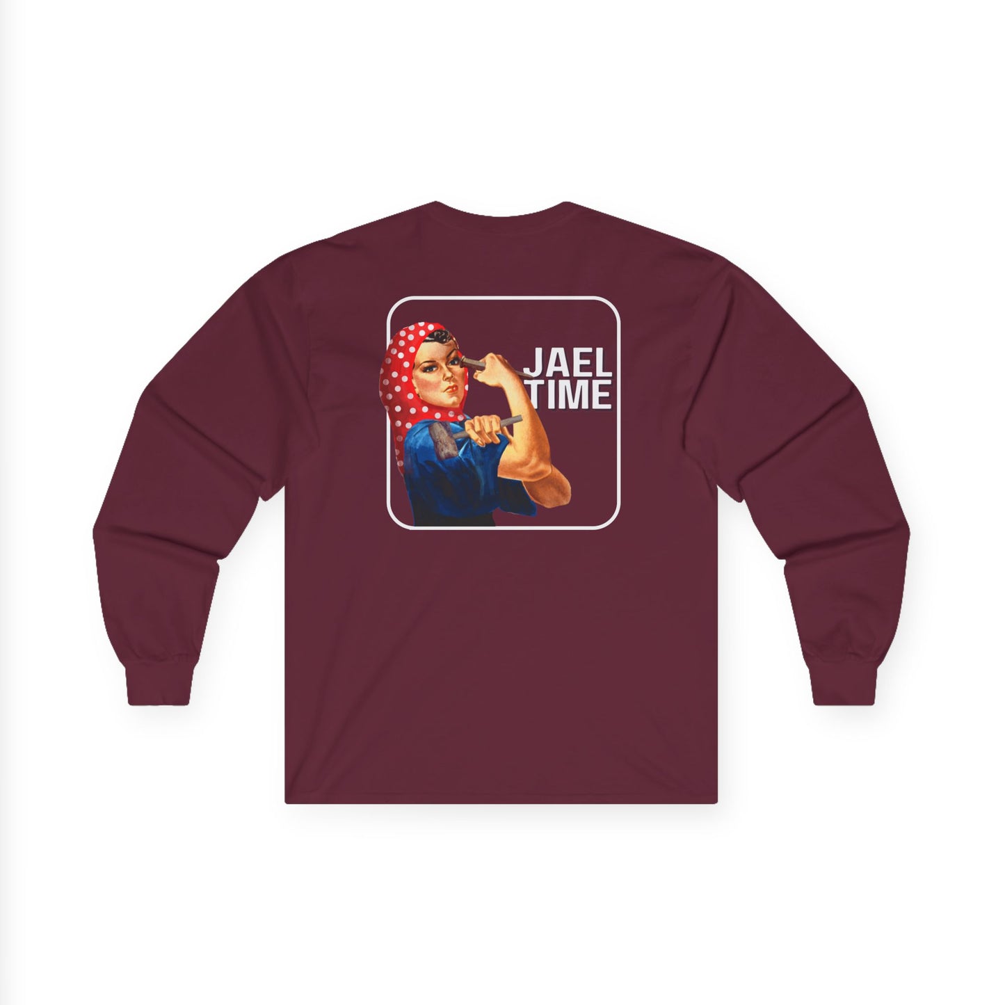 Unisex Long Sleeve Tee - 'Jael Time' Graphic T-Shirt, Casual Wear, Gift for Her, Vintage- Inspired Fashion, Everyday Comfort, Faith Filled Design