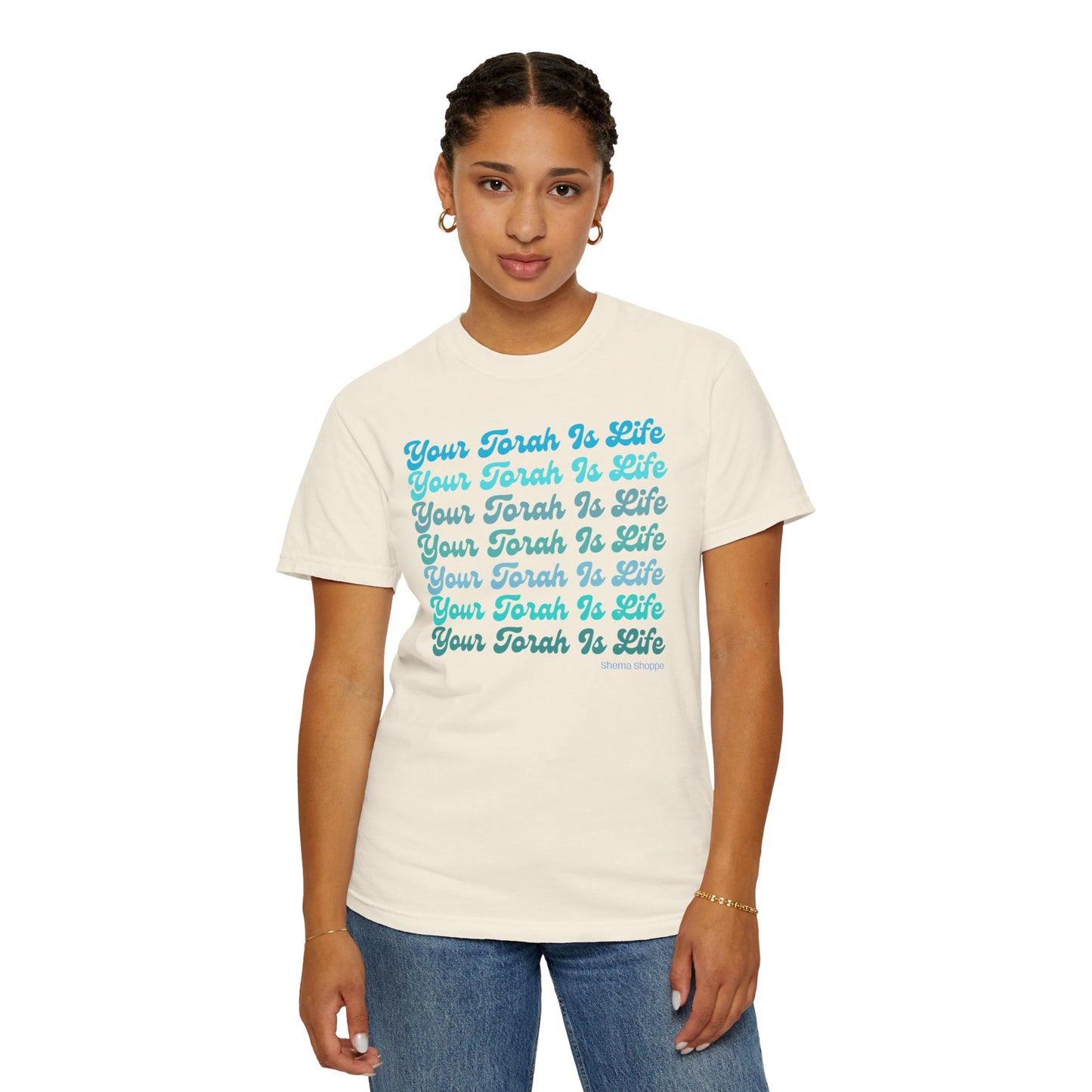 Your Torah Is Life Inspirational T-Shirt - Spiritual Gift, Faith-Based Apparel, Casual Wear, Bible Quote Shirt, Feast and Fellowship Tee