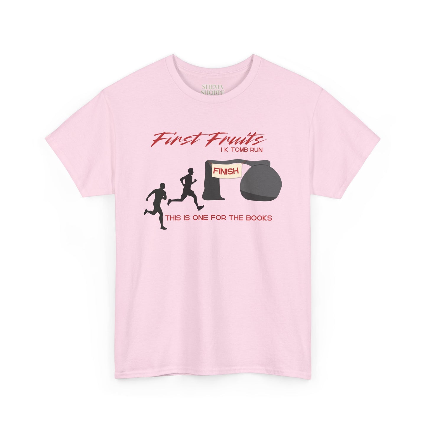 First Fruits 1k Tomb Run Unisex Tee - Funny Biblical Design