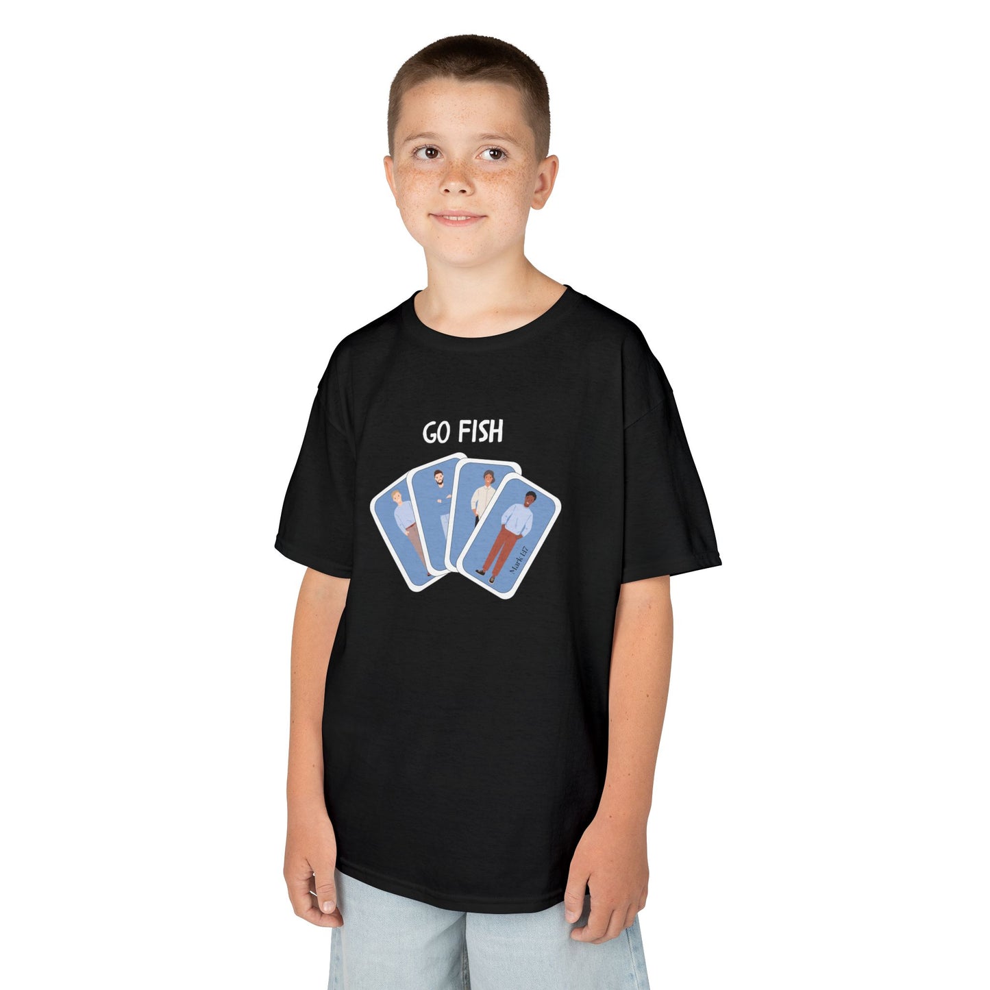 Fishers of Men Go Fish Bible Verse Kid's Cotton T-shirt