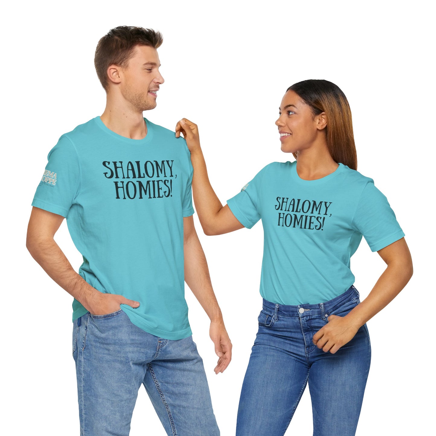 Shalom Homies Tee | Unisex Jersey Short Sleeve Shirt, Casual Wear, Gift for Friends, Unique Quote Shirt, Comfortable Everyday Tee