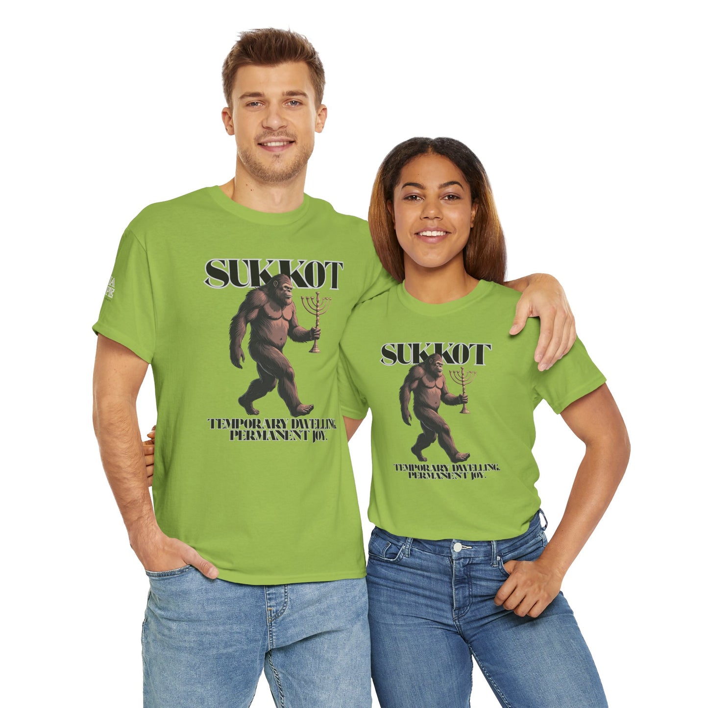 Sukkot Bigfoot Menorah Legendary Joy Shirt