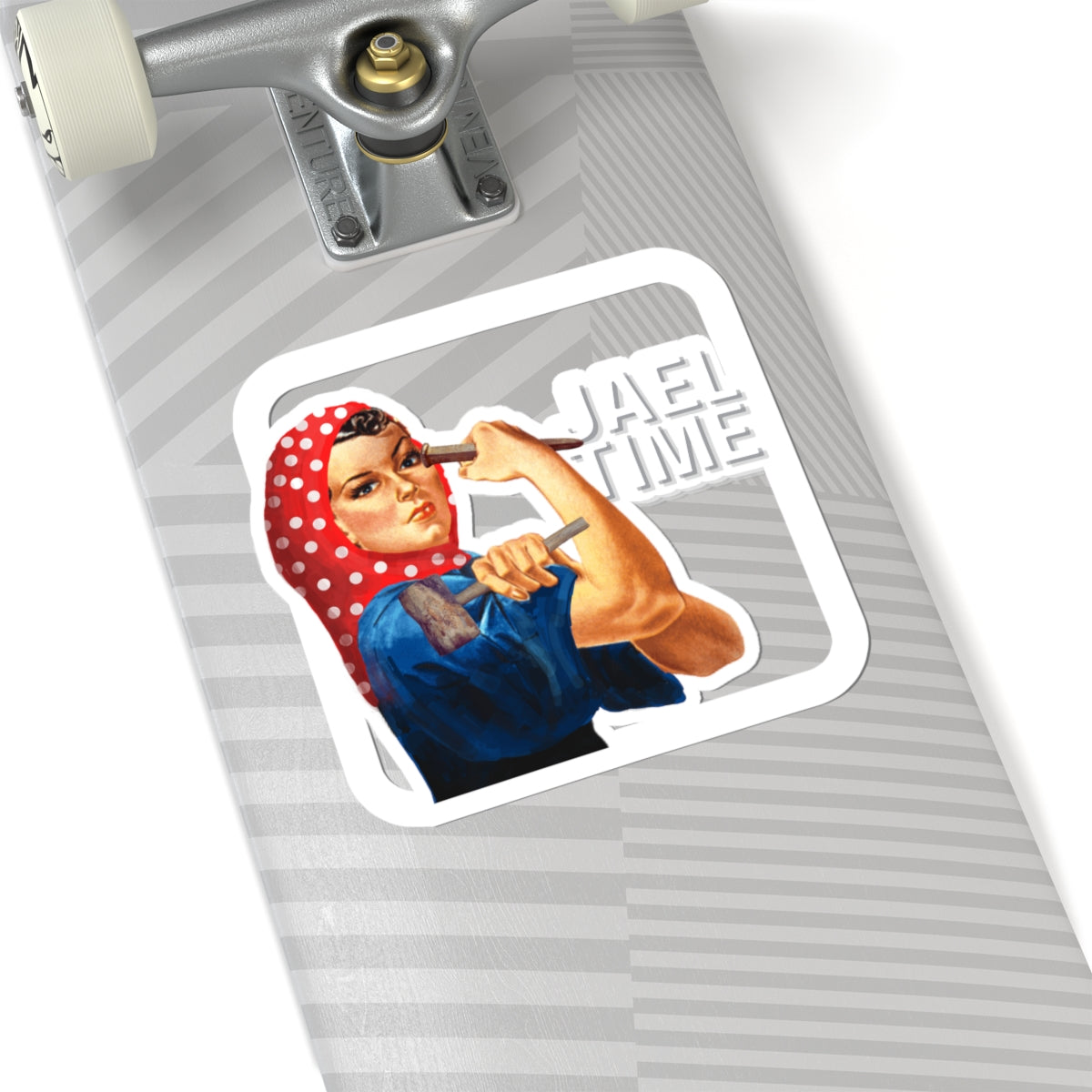 Sticker - Jael with Tent Peg and Hammer Retro Rosie Empowering Design