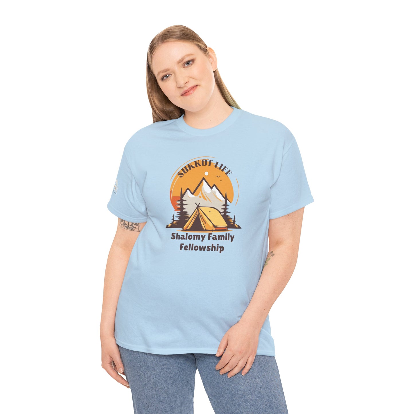 Personalized Sukkot Life Tee - Camping Biblical Feast Fellowship Shirt