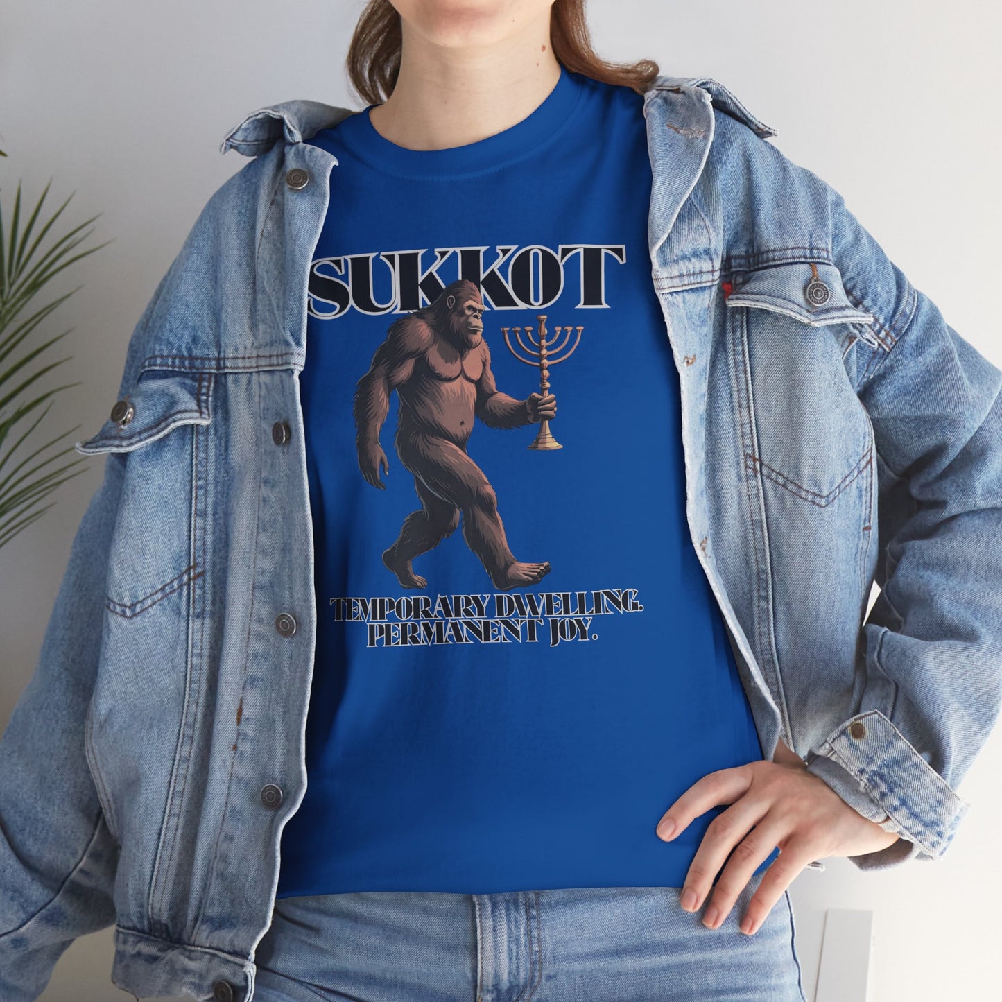 Sukkot Bigfoot Menorah Joy Legendary Shirt