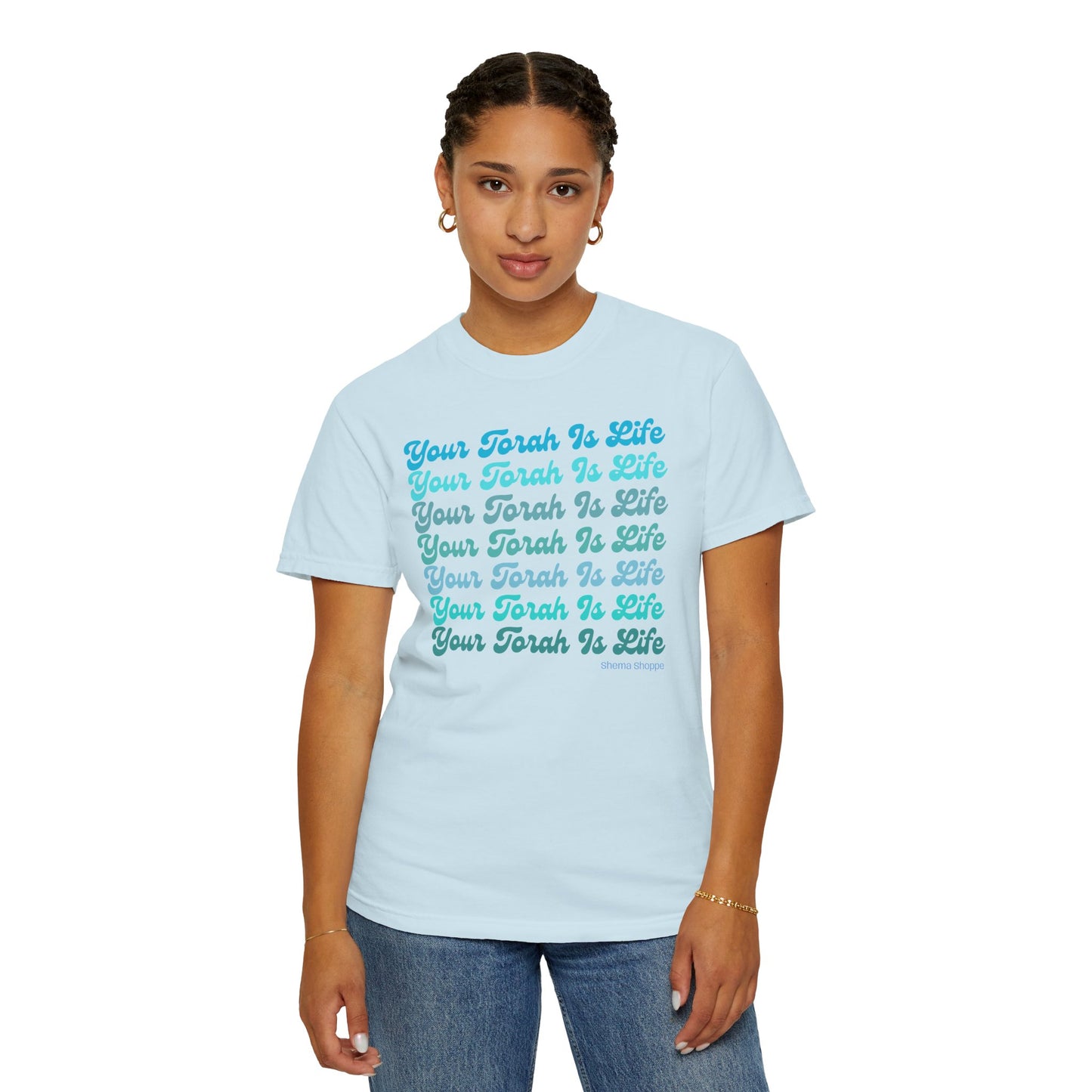 Your Torah Is Life Inspirational T-Shirt - Spiritual Gift, Faith-Based Apparel, Casual Wear, Bible Quote Shirt, Feast and Fellowship Tee