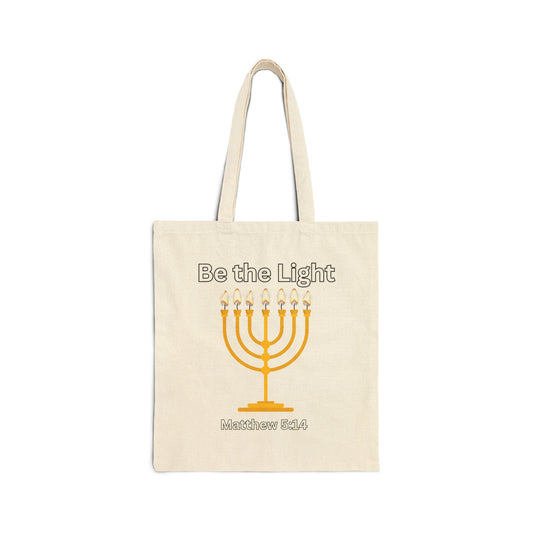 Be the Light- Cotton Canvas Tote Bag