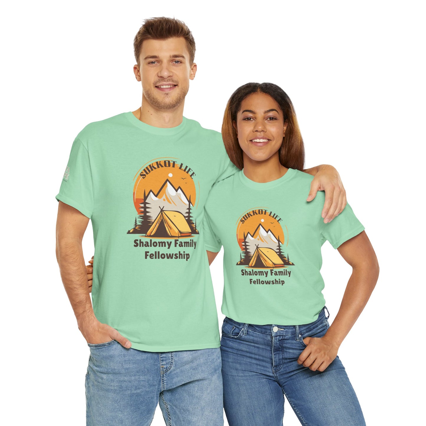 Personalized Sukkot Life Tee - Camping Biblical Feast Fellowship Shirt