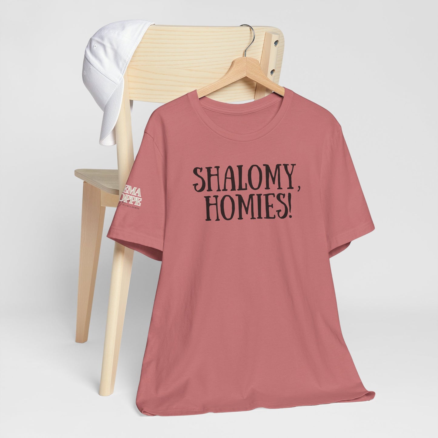Shalom Homies Tee | Unisex Jersey Short Sleeve Shirt, Casual Wear, Gift for Friends, Unique Quote Shirt, Comfortable Everyday Tee