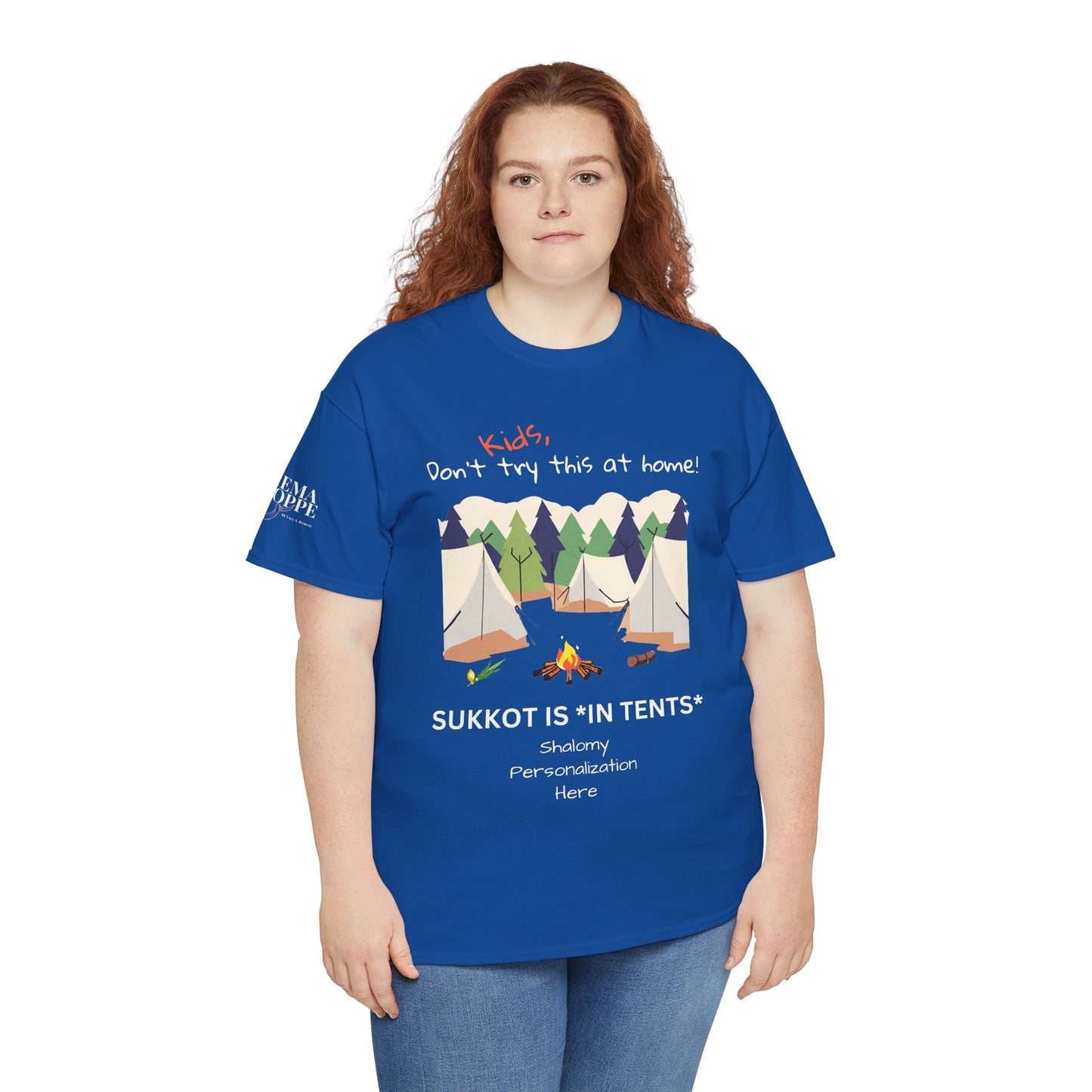Personalized Kids, Don't Try This At Home Sukkot Shirt, dark colors
