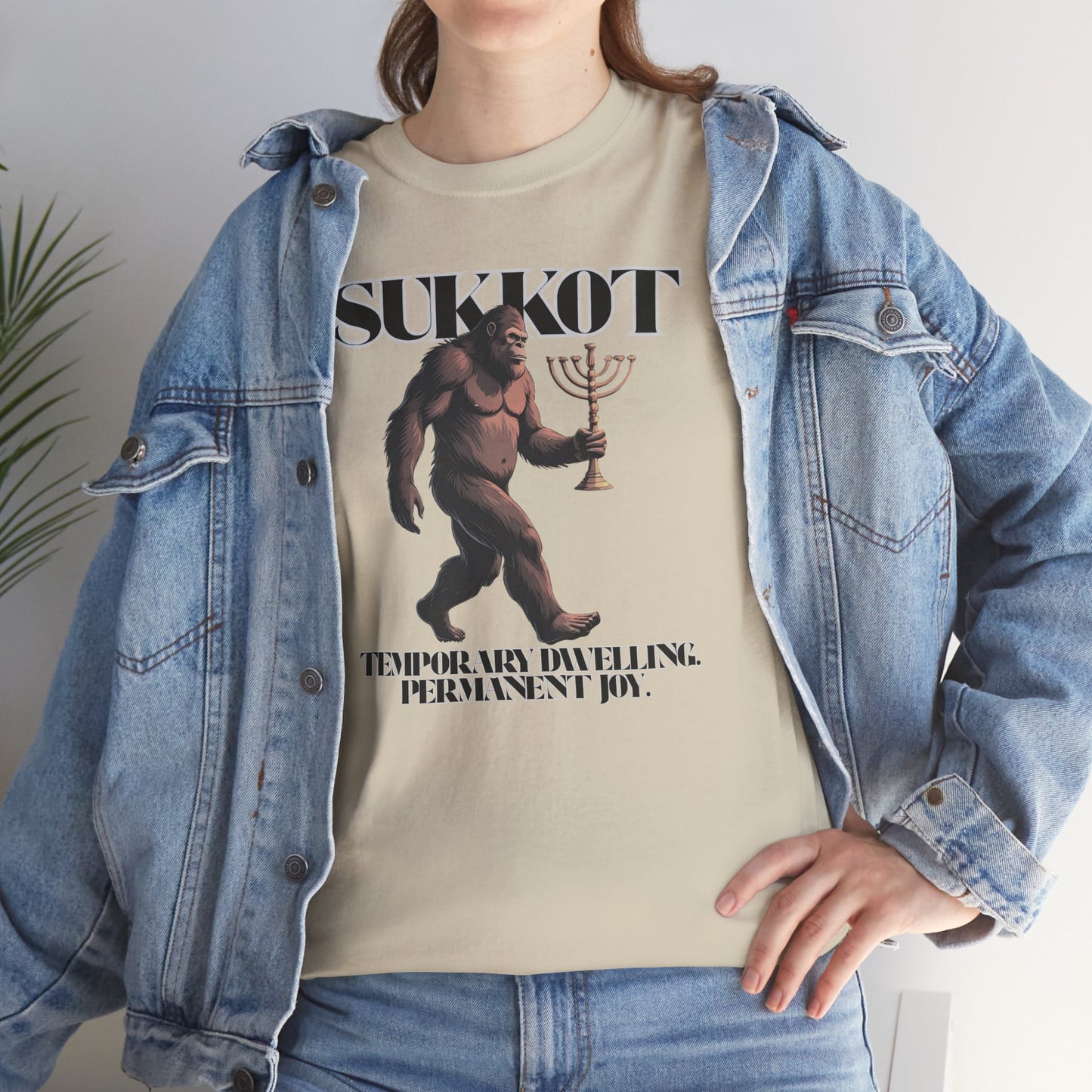 Sukkot Bigfoot Menorah Joy Legendary Shirt