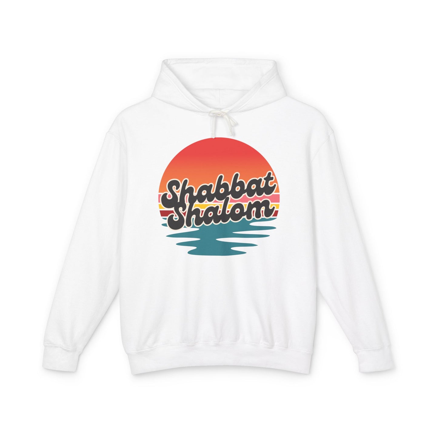 Shabbat Shalom Hoodie, Lightweight Hooded Sweatshirt, Unisex Spiritual Apparel, Torah Life, Cozy Shabbat Wear
