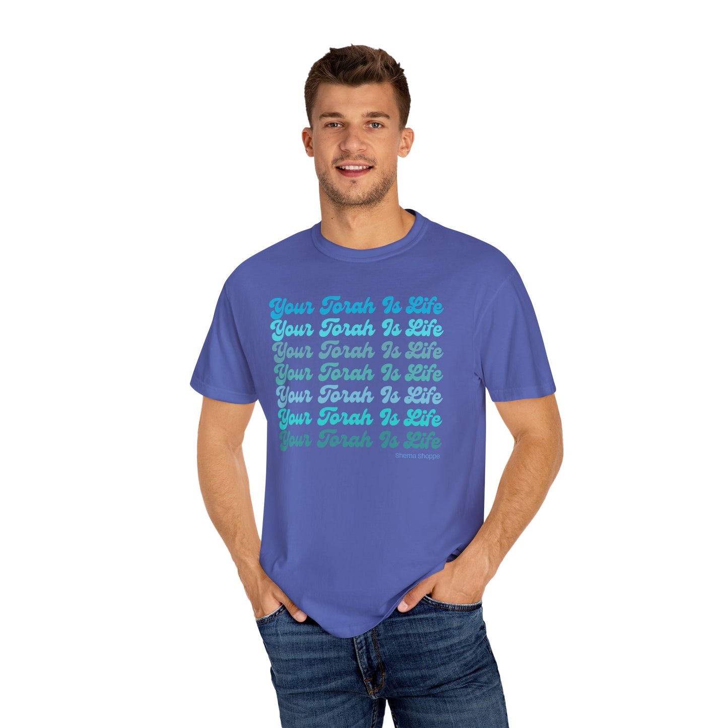 Your Torah Is Life Inspirational T-Shirt - Spiritual Gift, Faith-Based Apparel, Casual Wear, Bible Quote Shirt, Feast and Fellowship Tee