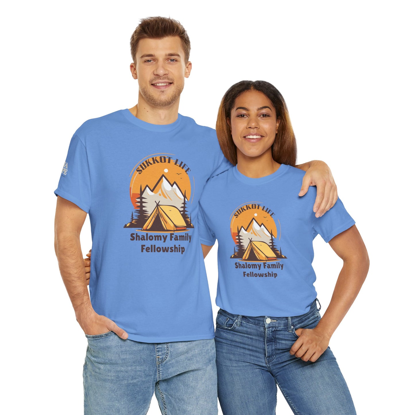 Personalized Sukkot Life Tee - Camping Biblical Feast Fellowship Shirt