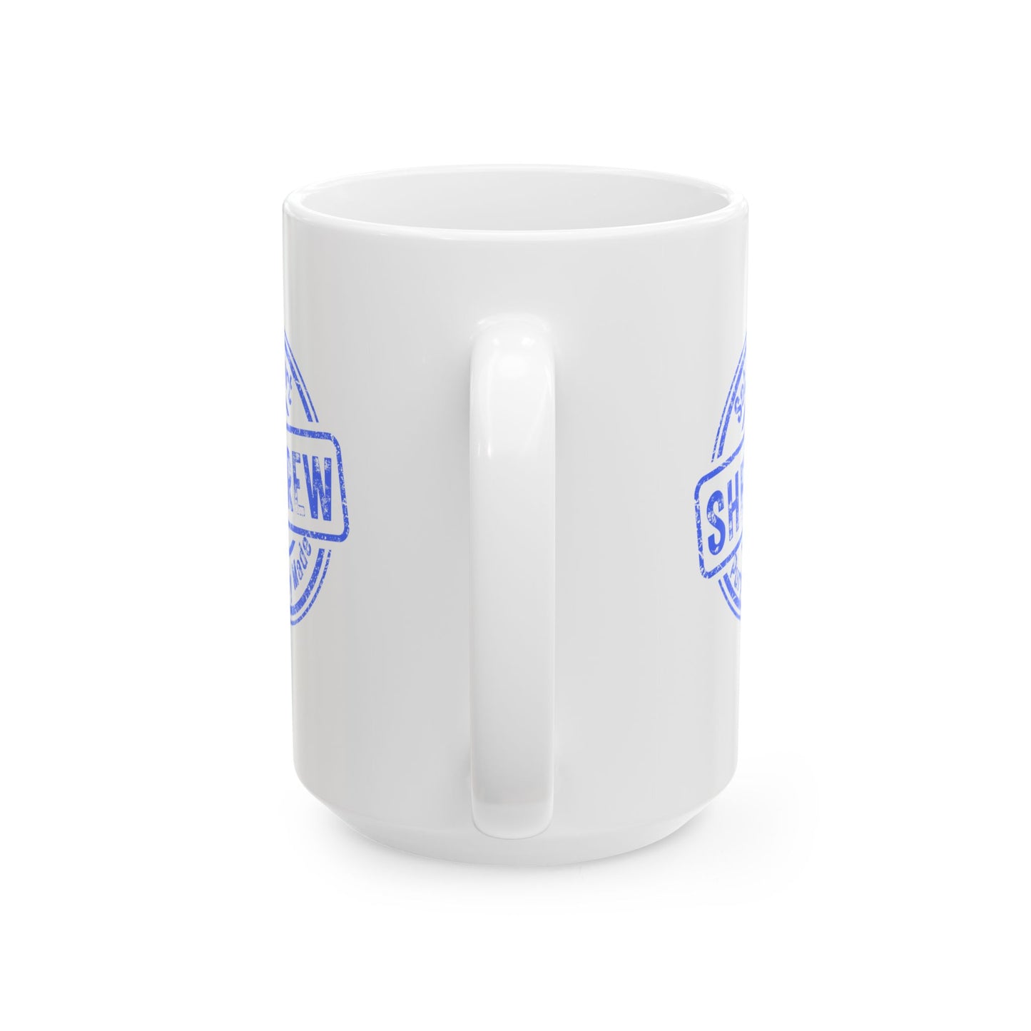 Ceramic Mug - Shebrews Stamp, Perfect for Shabbat and Sharing Faith